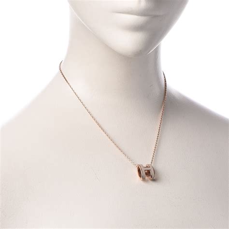 hermes marron glace necklace|Pop H pendant .